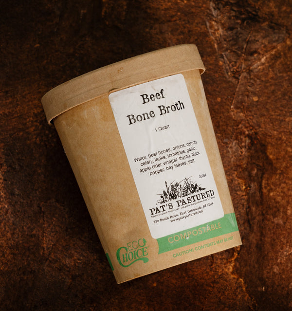 GRASS-FED BEEF BONE BROTH (1 QUART)