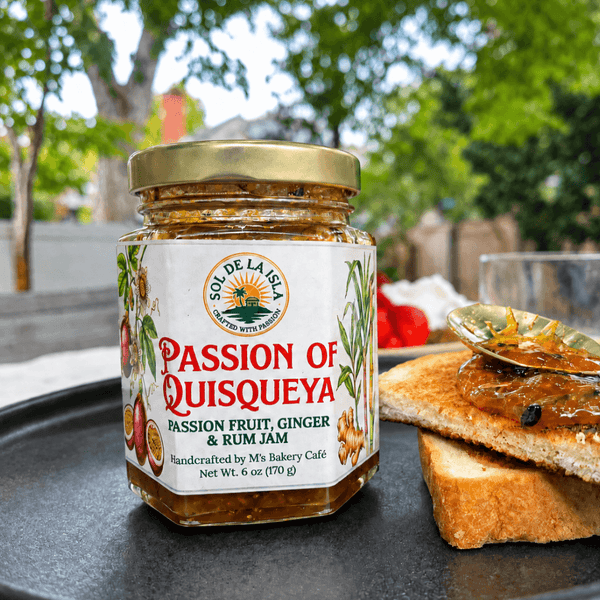 PASSION OF QUISQUEYA - PASSION FRUIT, GINGER & RUM JAM