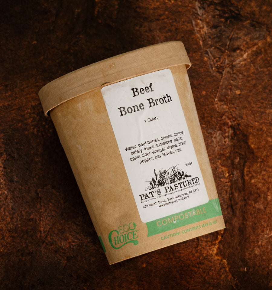 GRASS-FED BEEF BONE BROTH (1 QUART)