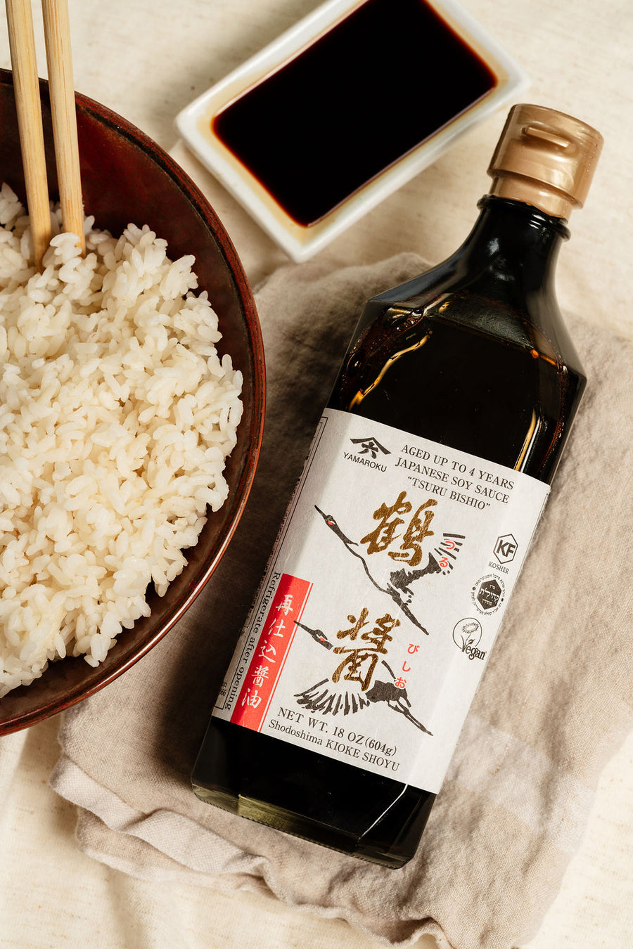 SOY SAUCE "TSURUBISHIO" AGED 4 YEARS