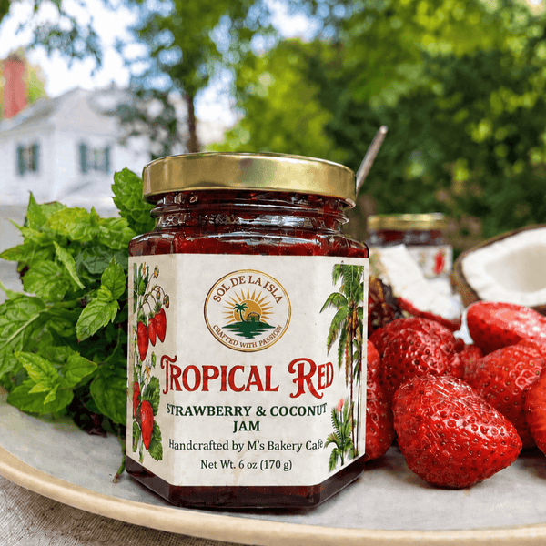 TROPICAL RED - STRAWBERRY & COCONUT JAM