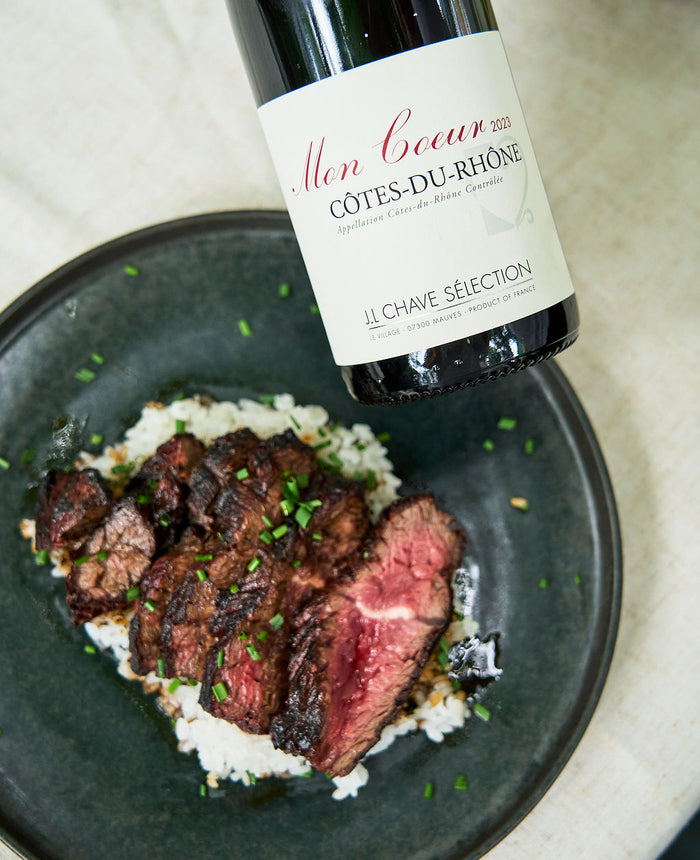 New England Wagyu: Hanger Steak with a Soy Reduction